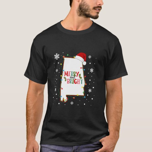 Frohe und helle Weihnachtsbeleuchtung Xmas Alabama T-Shirt (Vorderseite)