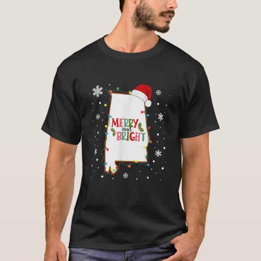 Frohe und helle Weihnachtsbeleuchtung Xmas Alabama T-Shirt (Vorderseite)
