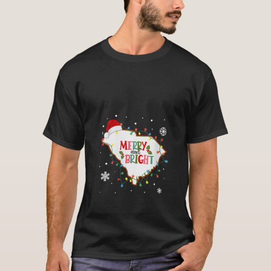 Frohe und helle Weihnachtsbeleuchtung Xmas South C T-Shirt (Vorderseite)
