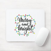 Frohe und helle Weihnachtsfamilie Pajamas Matching Mousepad (Mit Mouse)