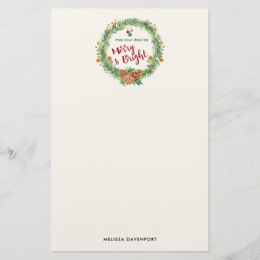 Frohe und helle Weihnachtsfeier Briefpapier (Vorderseite)