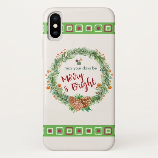 Frohe und helle Weihnachtsfeier Case-Mate iPhone Hülle (Rückseite)