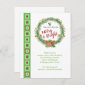 Frohe und helle Weihnachtsfeier Feiertagskarte (Vorne/Hinten)