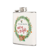 Frohe und helle Weihnachtsfeier Flachmann (Links)