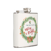 Frohe und helle Weihnachtsfeier Flachmann (Rechts)