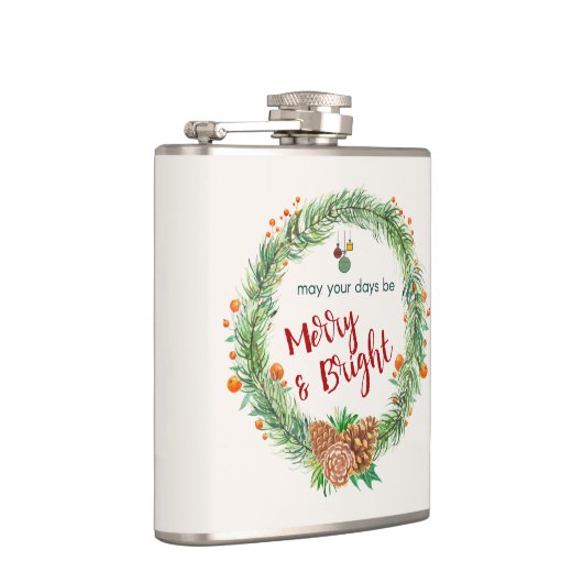 Frohe und helle Weihnachtsfeier Flachmann (Rechts)