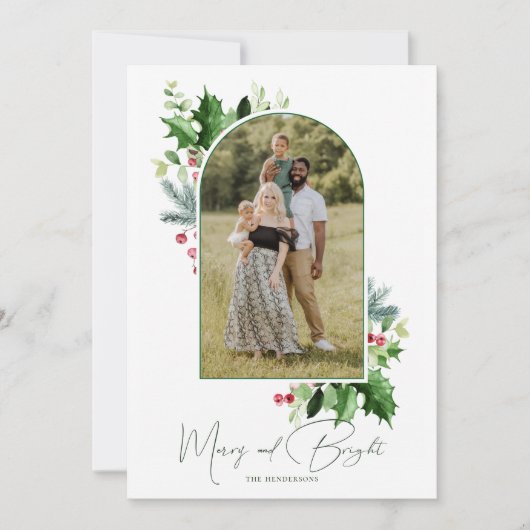 Frohe und helle Weihnachtsfeier Gruß (Vorderseite)