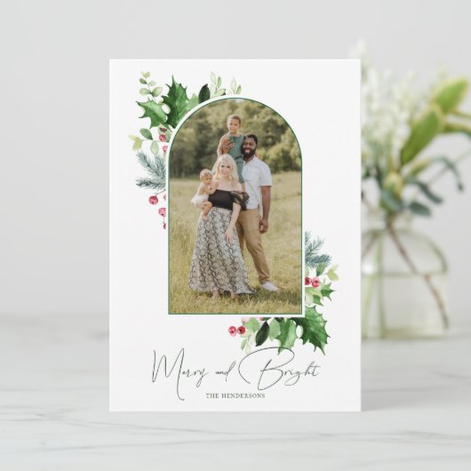 Frohe und helle Weihnachtsfeier Gruß (Stehend Vorderseite)