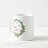 Frohe und helle Weihnachtsfeier Kaffeetasse (Vorderseite Links)