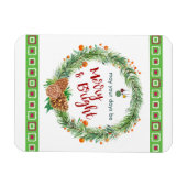 Frohe und helle Weihnachtsfeier Magnet (Horizontal)