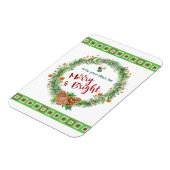 Frohe und helle Weihnachtsfeier Magnet (Linke Seite)