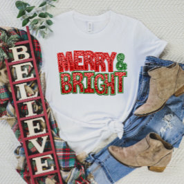 Frohe und helle Weihnachtsfeier mit Sparkle T-Shirt