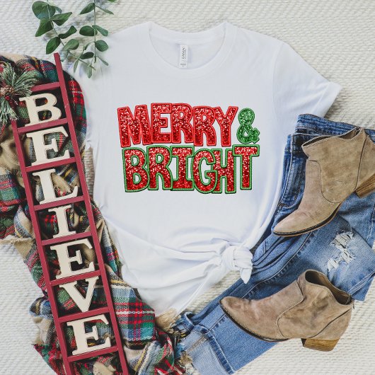 Frohe und helle Weihnachtsfeier mit Sparkle T-Shirt