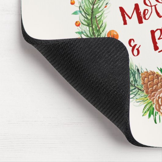 Frohe und helle Weihnachtsfeier Mousepad (Ecke)