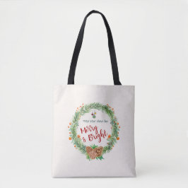 Frohe und helle Weihnachtsfeier Tasche