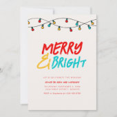Frohe und helle Weihnachtsfeiertage einladen Einladung (Vorderseite)