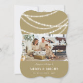 Frohe und helle Weihnachtsfeiertage Foto Feiertagskarte (Vorderseite)