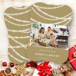 Frohe und helle Weihnachtsfeiertage Foto Feiertagskarte
