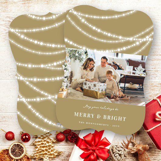 Frohe und helle Weihnachtsfeiertage Foto Feiertagskarte