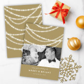 Frohe und helle Weihnachtsfeiertage Foto Feiertagskarte