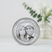 Frohe und helle Weihnachtsfeiertage Foto Feiertagskarte (Stehend Vorderseite)