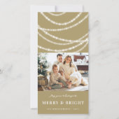 Frohe und helle Weihnachtsfeiertage Foto Feiertagskarte (Vorderseite)