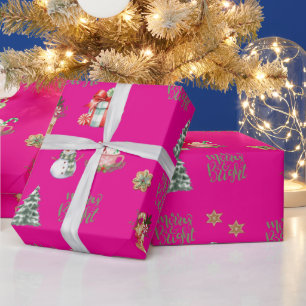 Frohe und helle Weihnachtsfeiertage Geschenkpapier