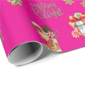 Frohe und helle Weihnachtsfeiertage Geschenkpapier (Rolleneckpunkt)