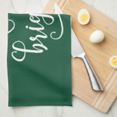 frohe und helle Weihnachtsfeiertage Geschirrtuch (Viertel Falte)