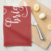 frohe und helle Weihnachtsfeiertage Handtuch (Viertel Falte)