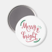 frohe und helle Weihnachtsfeiertage Magnet (Vorderseite/Rückseite)