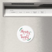 frohe und helle Weihnachtsfeiertage Magnet (In Situ (Geschirrspüler))