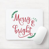 frohe und helle Weihnachtsfeiertage Mousepad (Mit Mouse)