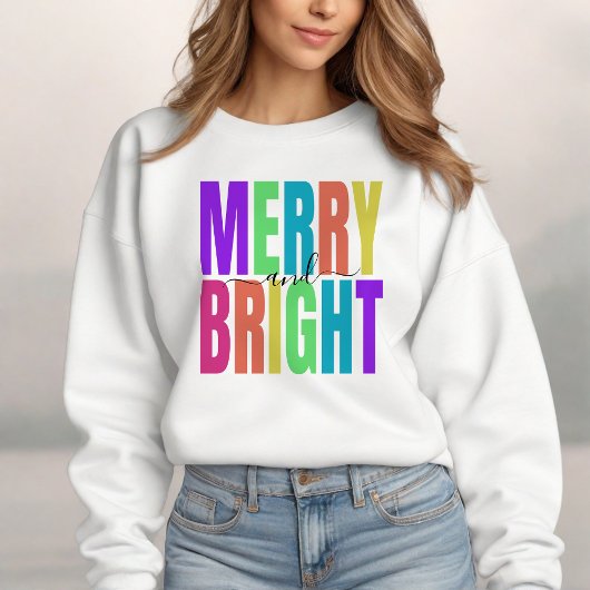 Frohe und helle Weihnachtsfeiertage Sweatshirt