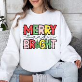Frohe und helle Weihnachtsfeiertage Sweatshirt