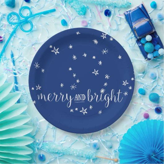 Frohe und helle Weihnachtsfeiertage Teller (Party)