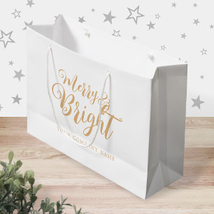 Frohe und helle Weihnachtsfirma Große Geschenktasc Geschenktüte