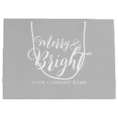 Frohe und helle Weihnachtsfirma Große Geschenktasc Geschenktüte (Rückseite)