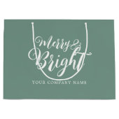 Frohe und helle Weihnachtsfirma Große Geschenktüte (Vorderseite)