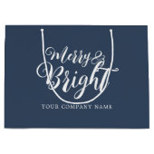 Frohe und helle Weihnachtsfirma Große Geschenktüte (Vorderseite)