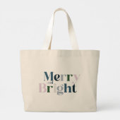 Frohe und helle Weihnachtsgeschäfte Jumbo Stoffbeutel (Rückseite)