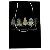 Frohe und helle Weihnachtsgeschenke Mittlere Geschenktüte (Vorderseite)