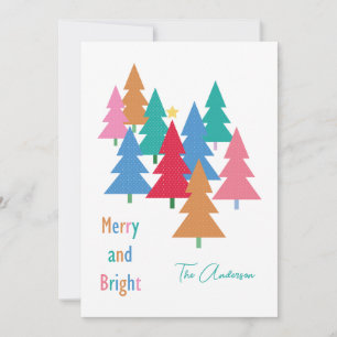 Frohe und helle Weihnachtskarte