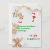 Frohe und helle Weihnachtskarte Dankeskarte (Vorderseite)