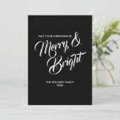 Frohe und helle Weihnachtskarte Feiertagskarte (Stehend Vorderseite)