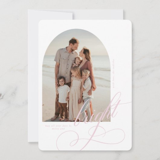 Frohe und helle Weihnachtskarte Feiertagskarte (Vorderseite)