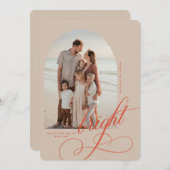 Frohe und helle Weihnachtskarte Feiertagskarte (Vorne/Hinten)