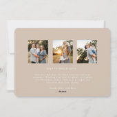 Frohe und helle Weihnachtskarte Feiertagskarte (Rückseite)