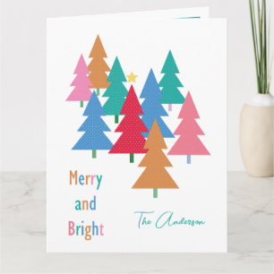 Frohe und helle Weihnachtskarte Karte