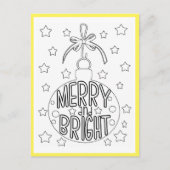 Frohe und helle Weihnachtskarte Postkarte (Vorderseite)